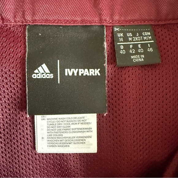 IVY PARK adidas Maroon cargo mini Skirt w/snap Button down closure street wear - Picture 14 of 16